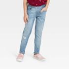 Girls' Mid-rise Pull-on Jeggings - Cat & Jack Medium Wash