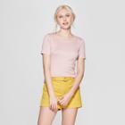 Women's Short Sleeve Crew Neck T-shirt - A New Day Smoked Pink