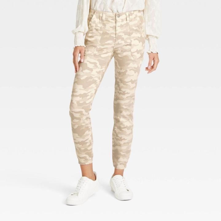 Women's High-rise Skinny Utility Pants - Knox Rose Cream Camo
