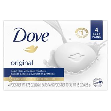 Dove Beauty Dove White Deep Moisture Beauty Bar Soap - 4pk