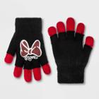 Disney Girls' Minnie Mouse 2-in-1 Gloves - Black