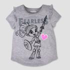 Toddler Girls' Nickelodeon Nella The Princess Knight Fearless Short Sleeve T-shirt - Gray