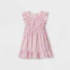 Toddler Girls' Sleeveless Smocked Floral Dress - Cat & Jack Purple