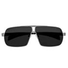 Breed Men's Sagittarius Polarized Sunglasses With Titanium Frame And Carbon Fiber Arms - Silver/black,