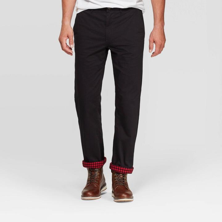 Men's Straight Chino Pants - Goodfellow & Co Black