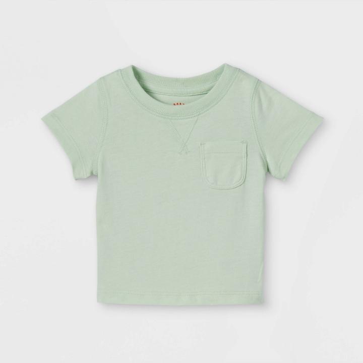 Baby Knit Short Sleeve T-shirt - Cat & Jack Green Newborn