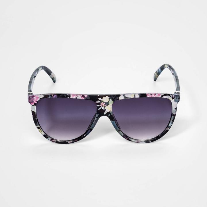Girls' Shield Floral Matif Eyewear - Art Class Black
