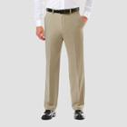 Haggar Men's Cool 18 Pro Classic Fit Flat Front Casual Pants - Khaki 32x30,