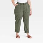 Women's Plus Size Casual Pants - Ava & Viv Olive