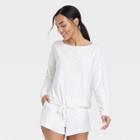 Women's Beautifully Soft Ribbed Pajama Set - Stars Above Cream