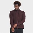 Men's Soft Gym Hooded Sweatshirt - All In Motion Burgundy