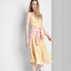 Women's Sleeveless Tie-back Tiered Dress - Wild Fable Gold Floral