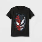 Boys' Marvel Spider-man Venom Short Sleeve Graphic T-shirt - Black