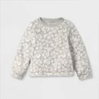 Toddler Girls' Sherpa Pullover Sweatshirt - Cat & Jack Gray