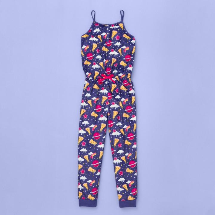 More Than Magic Girls' Junk Food Print Pajama Romper - More Than