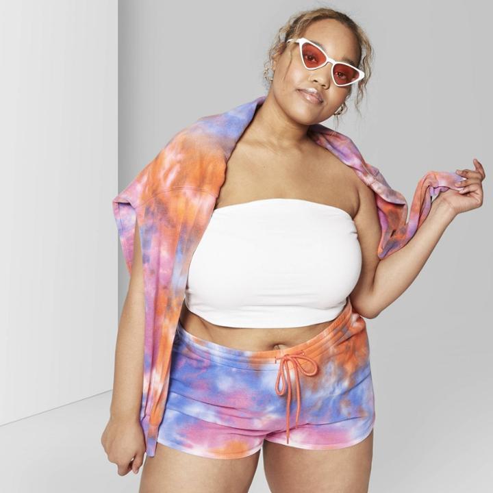 Women's Plus Size Double Tube Top - Wild Fable Fresh White