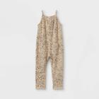 Grayson Mini Toddler Girls' Textured Jumpsuit - Tan