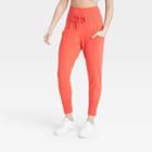 Women's High-waisted Ribbed Jogger Pants 25.5 - All In Motion Coral