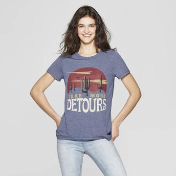 Zoe+liv Women's Short Sleeve Detours T-shirt - Zoe + Liv (juniors') - Navy