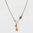 Semi-precious Jasper Opal Pendant Necklace - Universal Thread Brown