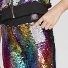 Girls' Nickelodeon Jojo's Closet Sequin Rainbow Jogger Pants - Xl,