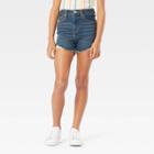 Denizen From Levi's Girls' High-rise Jean Shorts - Dark Blue Denim