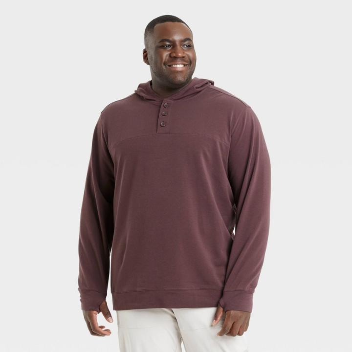 Men's Big & Tall Supima Fleece Sweatshirt - All In Motion Berry Purple