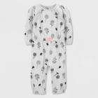 Baby Girls' 1pc Floral Jumpsuit - Just One You Made By Carter's Gray Newborn, Girl's
