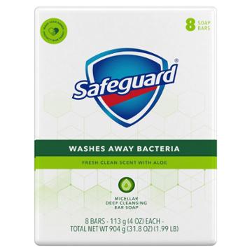 Safeguard Fresh Clean Scent With Aloe Bar Soap - 8pk