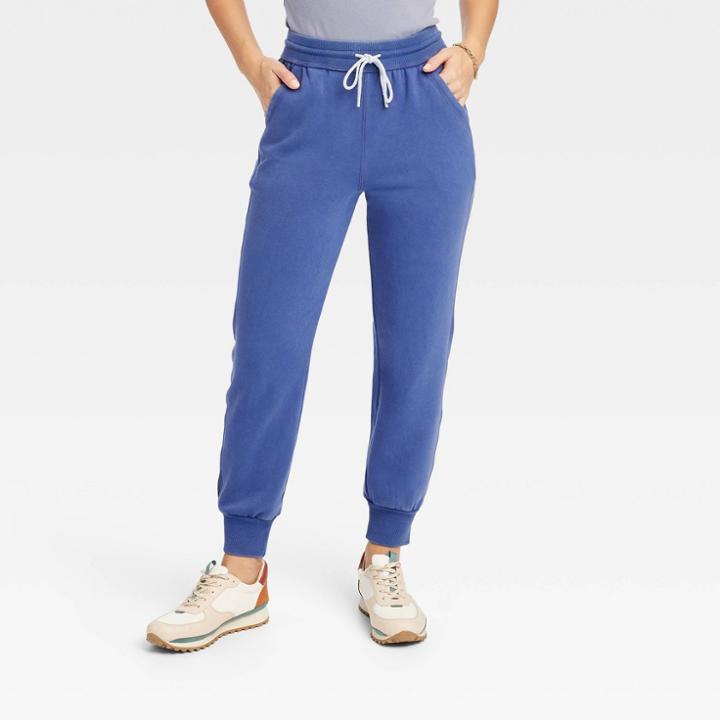 Women's High-rise Fleece Jogger Pants - Universal Thread Blue