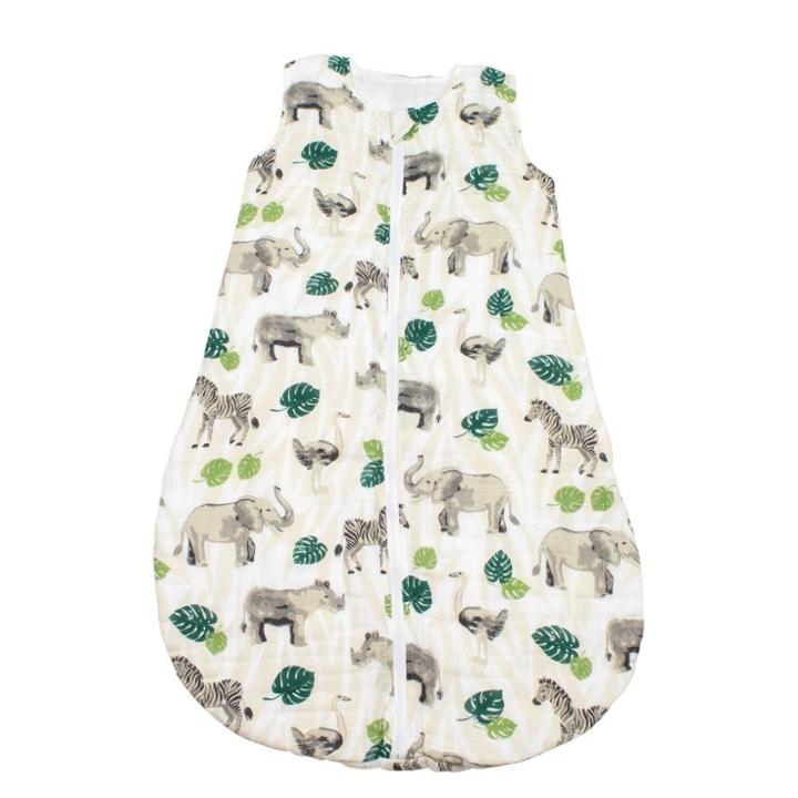 Bebe Au Lait Muslin Bedtime Swaddle Wrap - Jungle