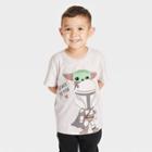 Toddler Boys' Lucas Baby Yoda Solid T-shirt - Cream