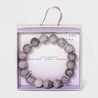 Semi-precious Real Pyrite Beaded Stretch Bracelet - A New Day