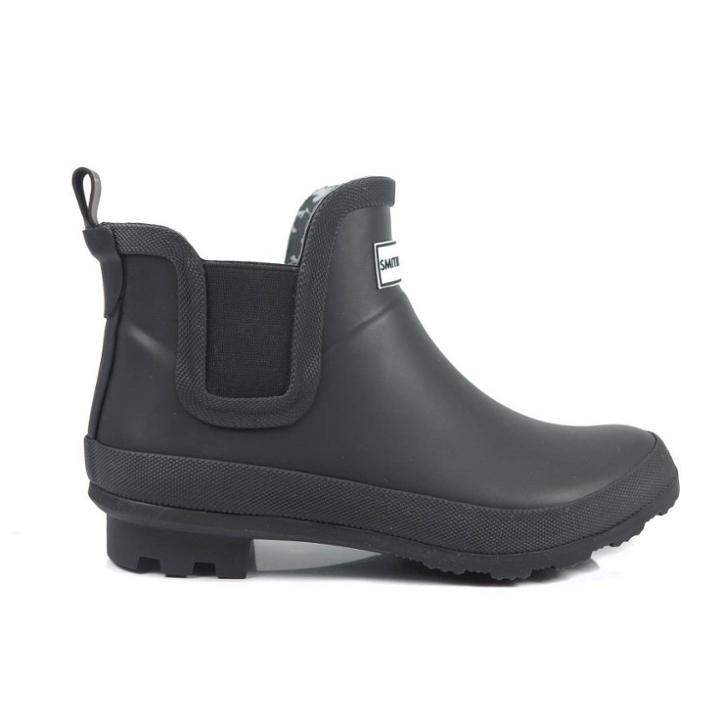 Smith & Hawken Rubber Ankle Rain Boots Size 9 Black -