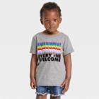 No Brand Pride Toddler Everyone Short Sleeve Round Neck T-shirt - Heather Gray