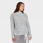 Women's Mock Turtleneck Pullover Sweater - A New Day Blue