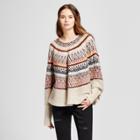 Cliche Women's Printed Poncho Sweater - Clich Cream M,
