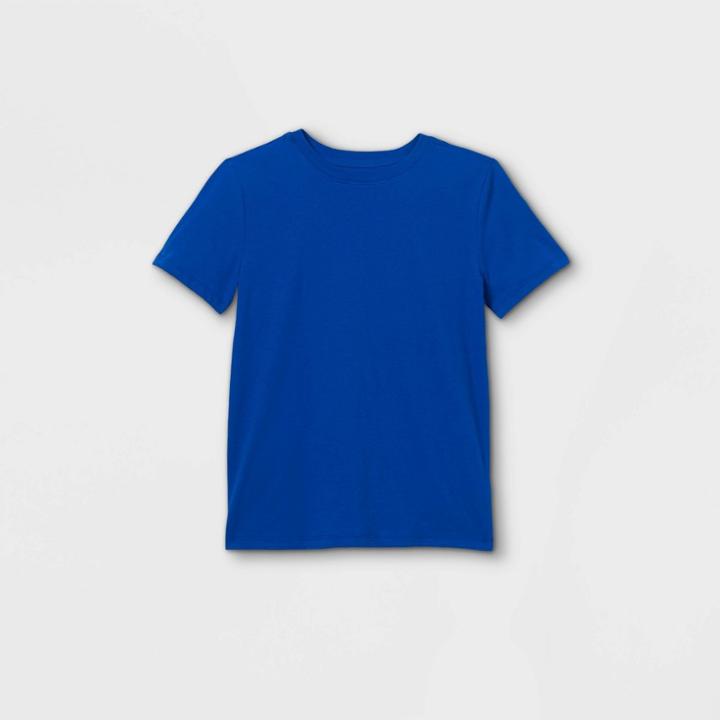 Boys' Short Sleeve T-shirt - Cat & Jack Medium Blue