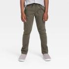 Boys' Stretch Pull-on Cargo Jogger Fit Pants - Cat & Jack Olive Green