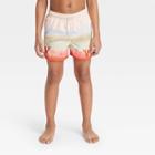 Boys' Desert Printed Swim Trunks - Art Class Cream