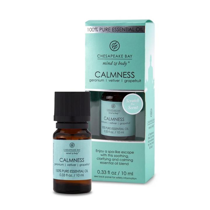 0.33oz Essential Oil Calmness Geranium/vetiver/grapefruit - Chesapeake Bay Candle, Purple