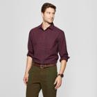 Men's Dressy Long Sleeve Casual Button-down Shirt - Goodfellow & Co Berry Cobbler