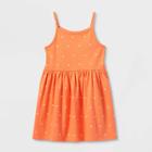 Toddler Girls' Printed Cotton Tank Dress - Cat & Jack Orange