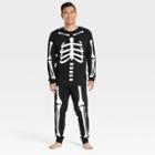 Men's Tall Halloween Skeleton Family Pajama Set - Hyde & Eek! Boutique Black