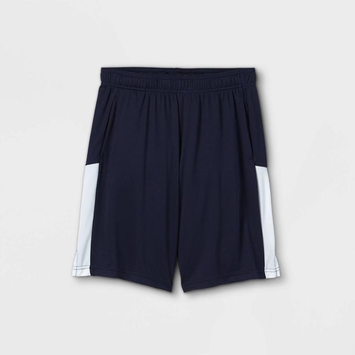Boys' Colorblock Mesh Shorts - All In Motion Navy