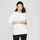 Women's Dolman Sleeve Chenille Pullover - A New Day Fresh White