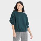Women's Quilted Sweatshirt - A New Day Green