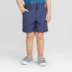 Toddler Boys' Quick Dry Chino Shorts - Cat & Jack Navy 12m, Toddler Boy's, Blue