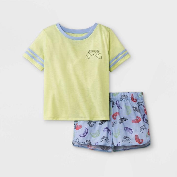 Girls' 2pc Gamer Short Sleeve Pajama Set - Cat & Jack