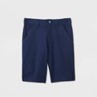 Boys' Flat Front Stretch Uniform Shorts - Cat & Jack Navy